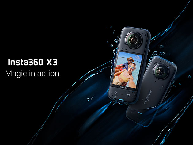 insta360 X3 Waterproof 360° Action Camera