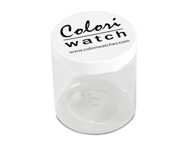 Colori Ladies Macaron Light Orange/Silver-tone Bezel 44mm Watch