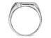 Mens Synthetic Cubic Zirconia (CZ) Band Ring in Sterling Silver - 10