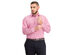 Club Room Men's Classic/Regular Fit Performance Windowpane Dress Shirt Blue Size 16x32-33
