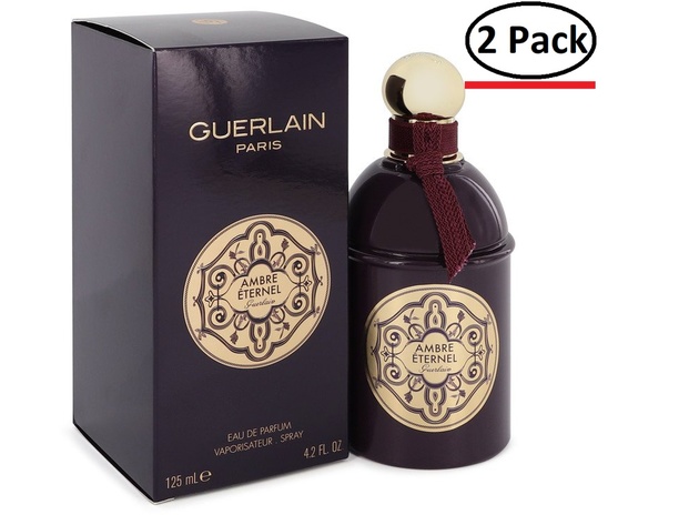 Guerlain Ambre Eternel by Guerlain Eau De Parfum Spray (Unisex) 4.2 oz for Women (Package of 2)