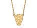 NCAA 14k Gold Plated Silver North Carolina Large Pendant Necklace