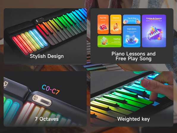 PopuPiano Smart 59-Key Bundle: MIDI & Expansion Keyboards