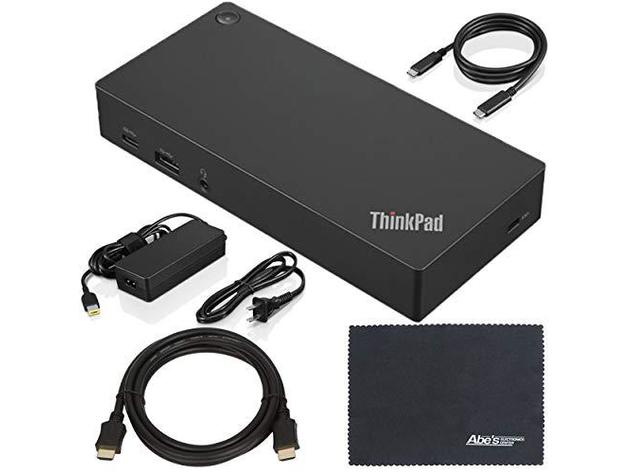 AOM Lenovo ThinkPad 40AS0090US USB Type-C Dock Gen 2+ZoomSpeed HDMI Cable, Black (new)