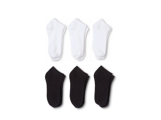 Cotton Ankle Socks  Low Cut, No Show Men and Women Socks - 60 Pack - Black and White