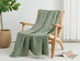 Vintage Cotton Waffle Blanket (Queen/Sage)