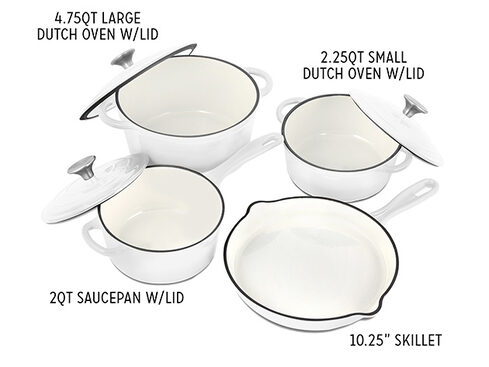 Crofton 2 qt White Dutch Oven