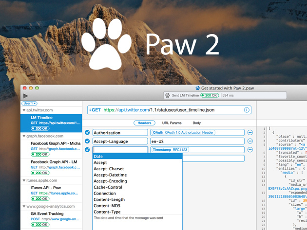 Paw 2: The Future of HTTP & REST Testing on The Mac