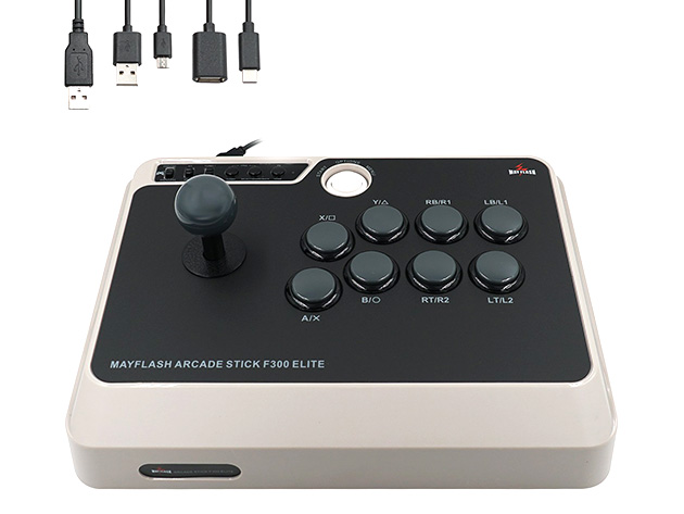 Mayflash F300 Arcade Fighting Stick – Open Box, Wired For PS4, Xbox, Switch, PC