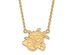 10k Yellow Gold Wichita State Large Shocker Pendant Necklace