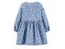 Carters Baby Girls Chambray Heart Dress Blue Size 9 Months