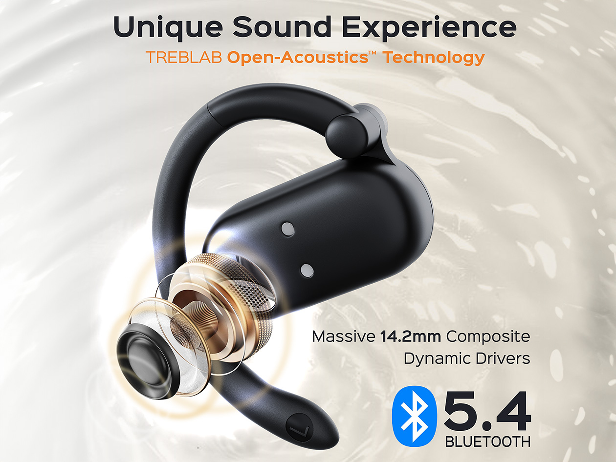 TREBLAB X-Open Wireless Open-Ear Earbuds