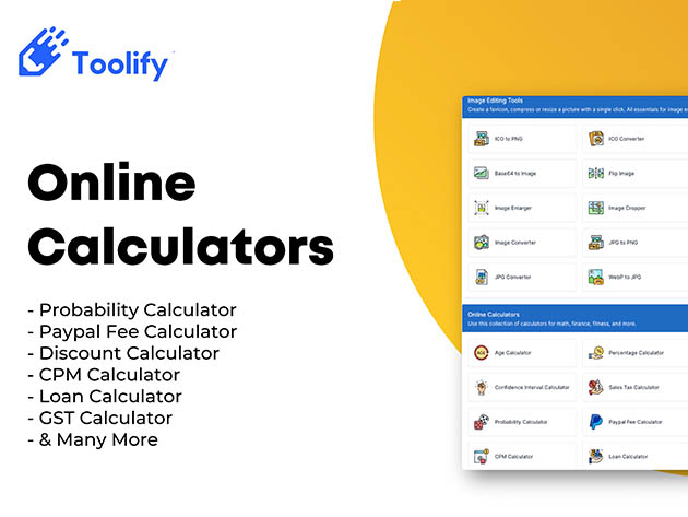 Toolify™ Handy Webtools: Lifetime Subscription