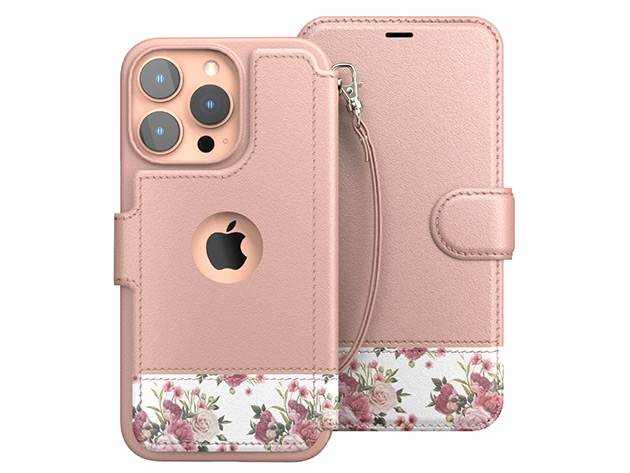 LUPA Legacy iPhone 13 Pro Max Wallet Case (Floral Charm)