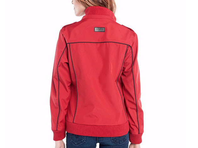 BauBax Women's Bomber Jacket (Red/Large)