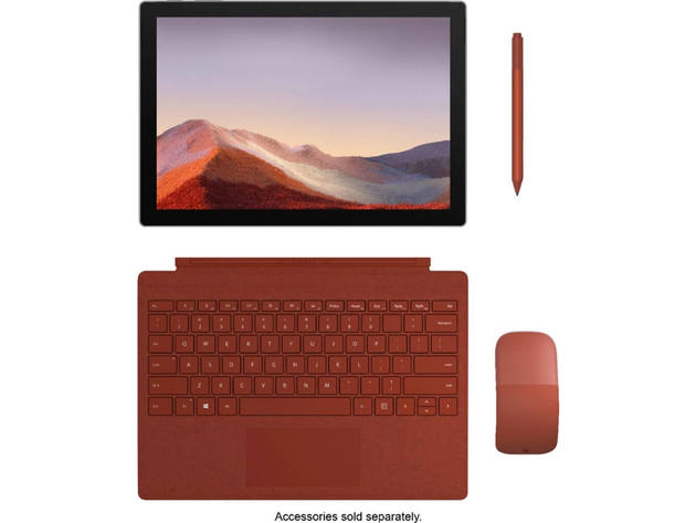 Microsoft VDH00001 12.3 inch Surface Pro 7 I3, 4GB, 128GB SSD, Windows 10 - Platinum