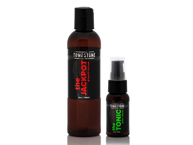 The Jackpot KGF Vegan Hair Growth Serum & The Tonic After Shave Kit
