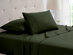 4-Piece Bamboo Blend Waffle Hem Sheet Set (Hunter Green/Queen)