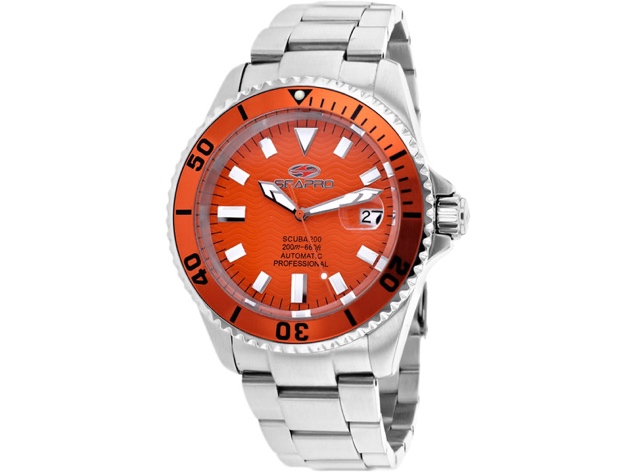 Seapro Men's Scuba 200 Orange dial watch - SP4315