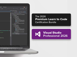 Microsoft Visual Studio Professional 2026 + The Premium Learn to Code Certification Bundle