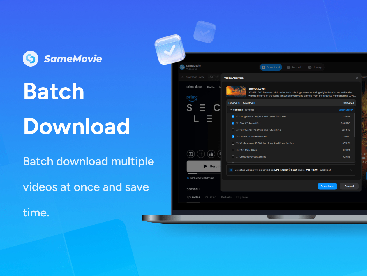 SameMovie All-In-One Video Downloader (Windows)