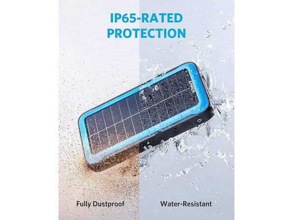 Anker PowerCore Solar 10000 New ⑤ ANKER POWERCORE SOLAR 10000 15W POWER BANK 10,000 MAH DUAL