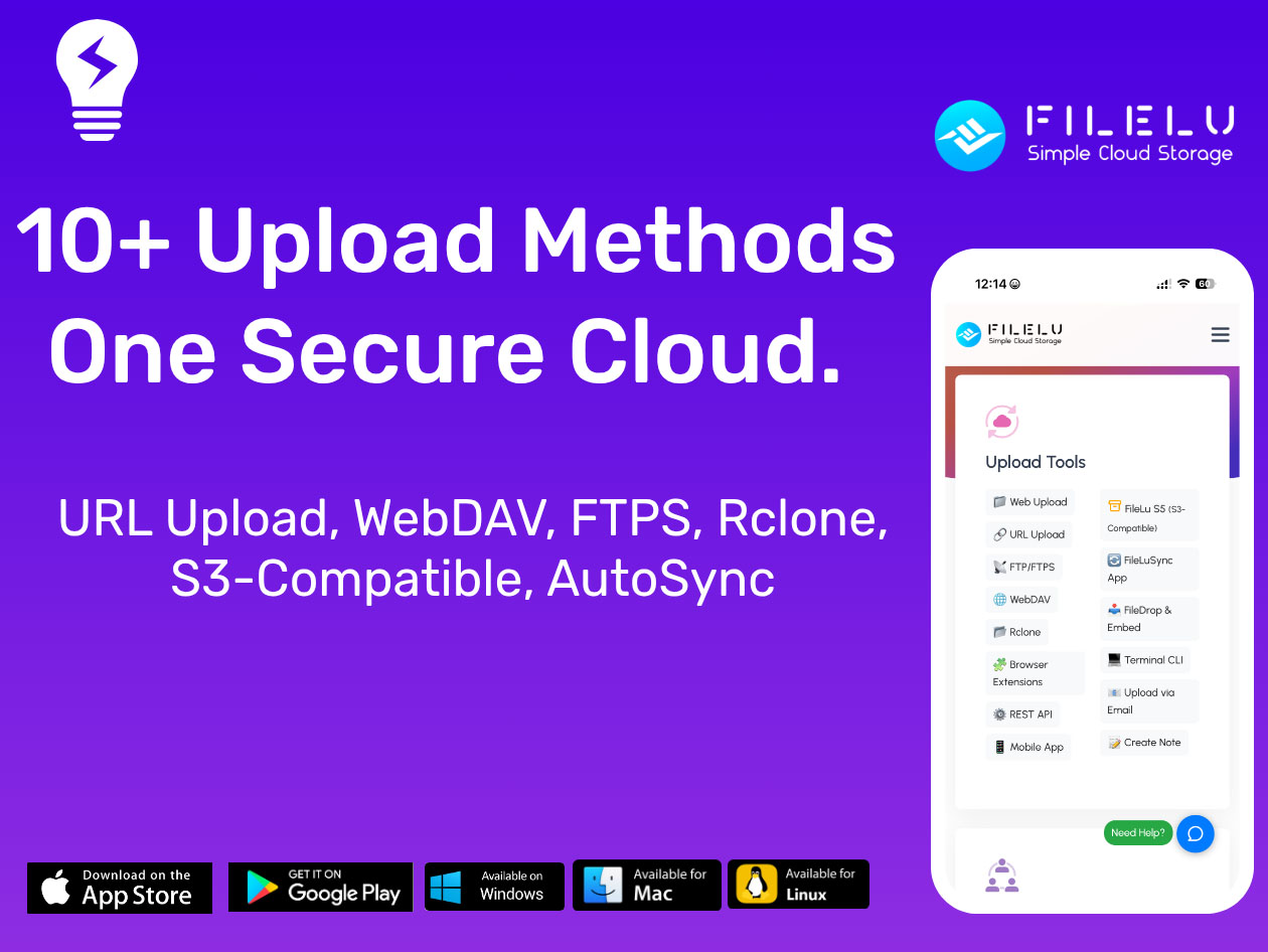 FileLu Cloud Storage Premium Plan: Lifetime Subscription (2TB)