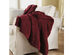 Sunbeam Soft LoftTec Electric Heated Warming Blanket King Garnet Red Washable Auto Shut Off 10 Heat Settings - Garnet