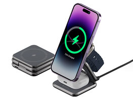 Adam Elements Mag 3 Magnetic 3-in-1 Foldable Travel Charging Station