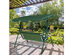 Costway 3 Seats Patio Backyard Canopy Steel Frame Swing Glider Hammock Cushioned - Green