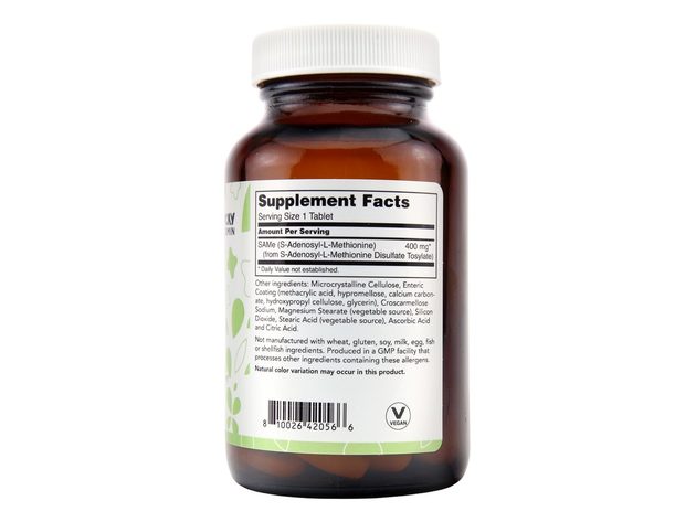 LuckyVitamin - SAMe Nervous System Support 400 mg. - 60 Tablets