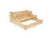 Costway 3 Tier Wooden Raised Garden Bed Planter Kit Outdoor Grow Flower Vegetables - Wood
