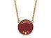 14K Plated Silver Alpha Phi Large Enamel Necklace