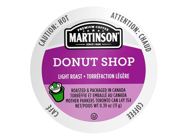Martinson Premium Donut Shop Blend Single Serve Coffee Capsules, Compatible with Keurig K-Cup Brewers, 24 Count