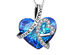 "I Love You Forever" Necklace Ft. Blue Swarovski Heart Pendant