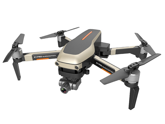Gold & Black 4K Long-Range HD Dual Camera Drone with Wi-Fi & GPS