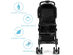 Costway Foldable Lightweight Baby Stroller Kids Travel Pushchair 5-Point Safety System - Black