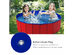 Costway 48" Foldable Kiddie Pool Kids Bath Tub Ball Pit Playpen Indoor Outdoor Portable - Red+Blue
