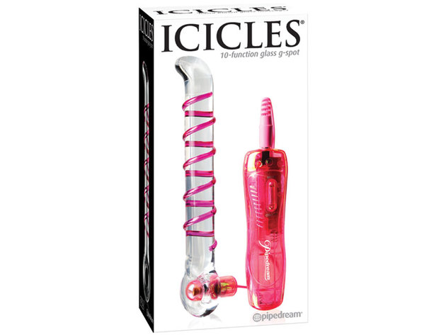 Icicles No. 4- Glass Vibr. G Spot Dong