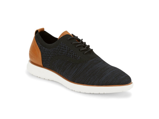 New G.H. Bass & Co. Mens Connor‎ 2 Tone Black Knit Casual Oxford Shoe 9 M G.H. Bass & Co. Mens Connor 2 Tone KT Casual Oxford Shoe  main image 3