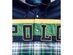 Polo Ralph Lauren Men's Hooded Half Plaid Shirt Multicolor Size Large