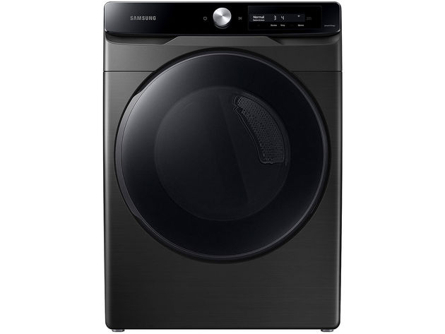 Samsung DVE45A6400V 7.5 Cu. Ft. Brushed Black Smart Dial Electric Dryer w/ Super Speed Dry