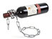 Eravino Floating Steel-Link Chain Wine Bottle Holder