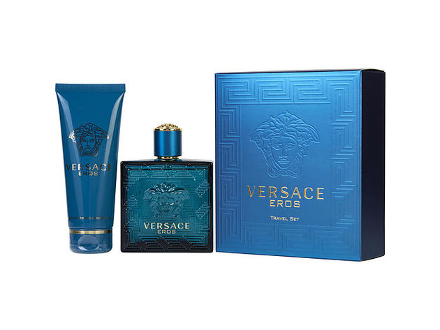 VERSACE EROS by Gianni Versace EDT SPRAY 3.4 OZ & SHOWER GEL 3.4 OZ (TRAVEL OFFER) for MEN ---(Package Of 6)