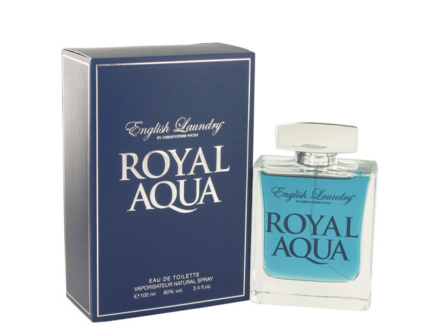 Royal Aqua Eau De Toilette Spray 3.4 oz For Men 100% authentic perfect as a gift or just everyday use