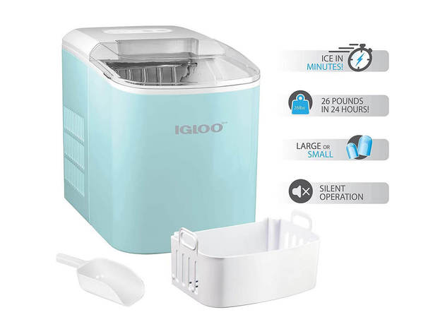 IGLOO ICEB26AQ 26 lb. Portable Ice Maker - Aqua