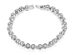 18K White Gold Pavé Bezel Tennis Bracelet with Swarovski Elements