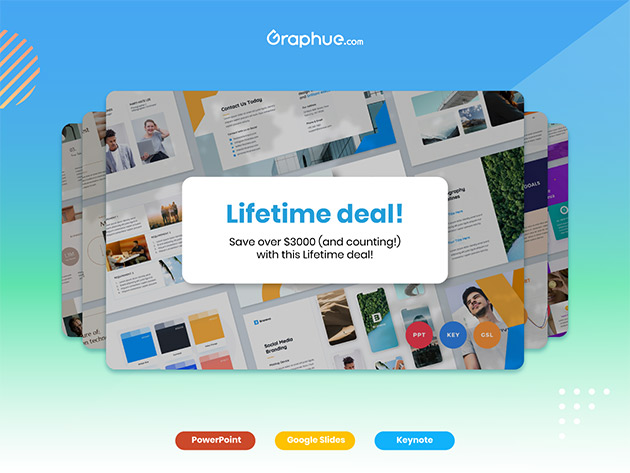 Graphue - PowerPoint, Google Slides, & Apple Keynote Templates: Lifetime Subscription