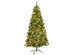 7 Foot Pre-lit Hinged Artificial Christmas Tree w/ 350 LED Lights & Pine Cones 
