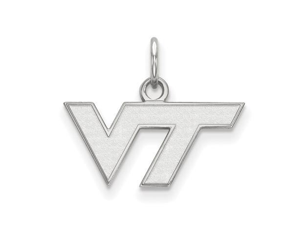 NCAA 10k White Gold Virginia Tech XS Charm or Pendant